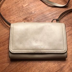 Cream White Coach Crossbody